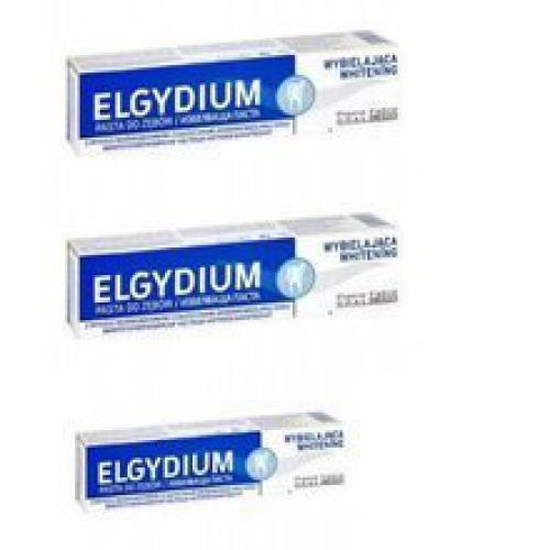 Zestaw ELGYDIUM Pasta do zęb&oacute;w wybielająca -2 x 75 ml + 50ml