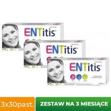 Zestaw ENTitis do ssania miętowy, 3x30 pastylek