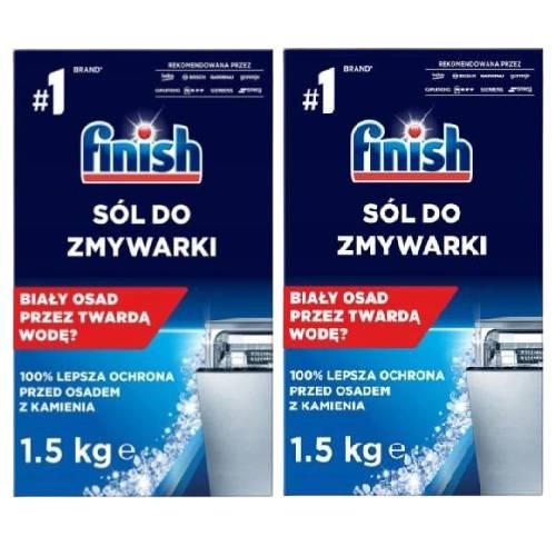 Zestaw FINISH S&oacute;l do zmywarki, 2x1,5kg