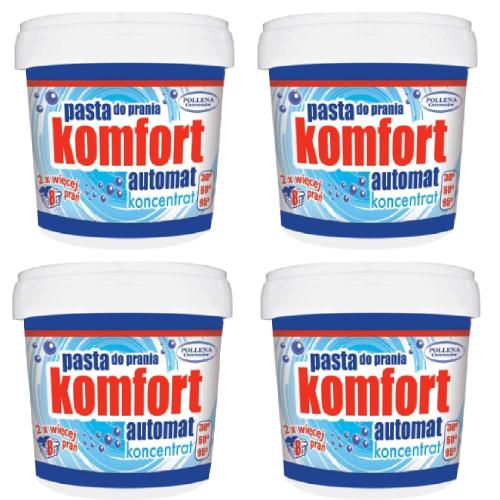 Zestaw KOMFORT Pasta do prania automat koncentrat, 4x 500g