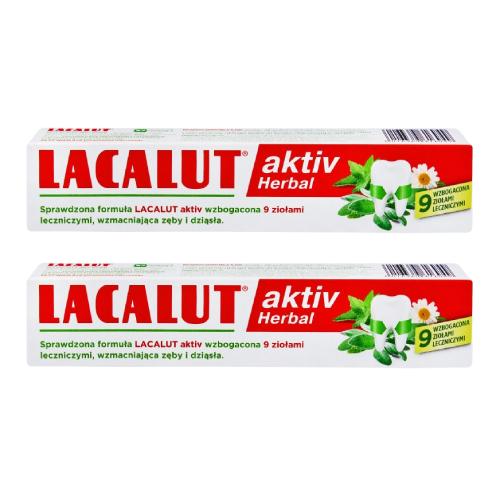 Zestaw LACALUT Activ Herbal Pasta do zęb&oacute;w, 2x75ml