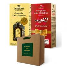 Zestaw Langsteiner Oryginalne Zioła Szwedzkie, 500 ml + Oryginalne Zioła Szwedzkie Cardio, 500ml + Torba, 1 szt.