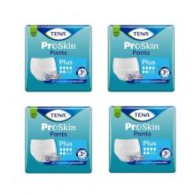 Zdjęcie produktu - Zestaw Tena Pants ProSkin Plus majtki chłonne M, 4x 10 szt.