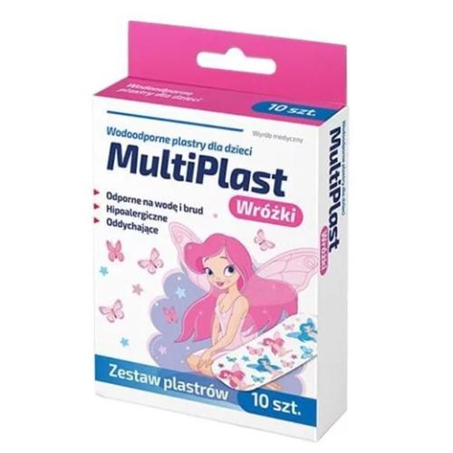 Zdjęcie produktu - MultiPlast Wodoodporne plastry dla dzieci Wr&oacute;żki, 10szt.