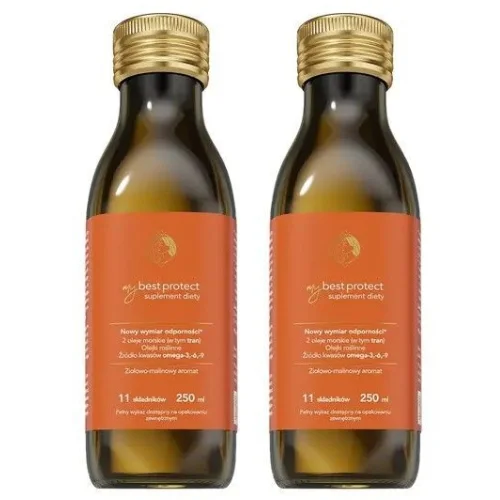 Zdjęcie produktu - Zestaw MyBestProtect Olej aromat ziołowo-malinowy, 2 x 250 ml