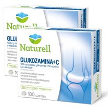 Zestaw NATURELL Glukozamina+C, 2x100tabletek