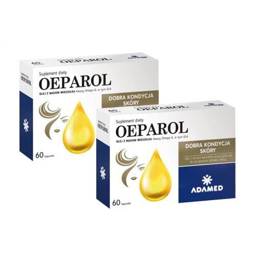Zestaw OEPAROL olej z nasion wiesiołka, 2 x 60 kaps.