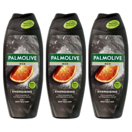 Zestaw PALMOLIVE Men Energising Żel pod prysznic, 3x500ml