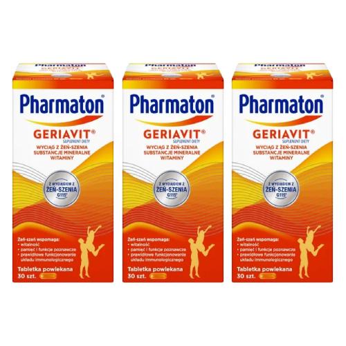 Zestaw Pharmaton Geriavit, 3x30 tabl.