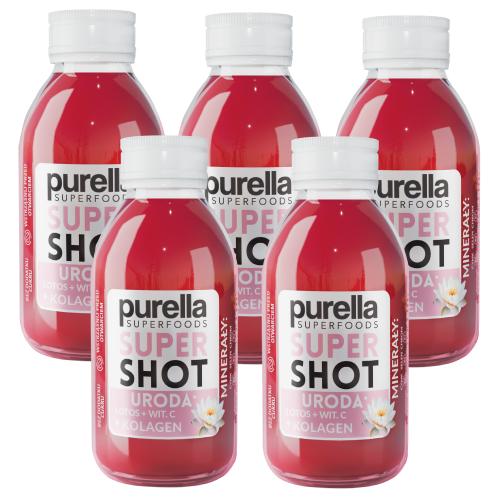 Zdjęcie produktu - Zestaw PURELLA SuperShot Uroda Lotos + Witamina C + Kolagen, 5 x 100 ml