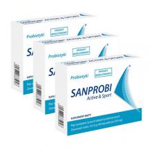 Zestaw SANPROBI Active & Sport, 3 x 40 kapsułek