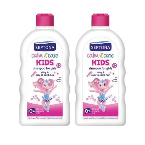 Zestaw SEPTONA Kids Szampon do włos&oacute;w dla dziewczynek, 2x500ml