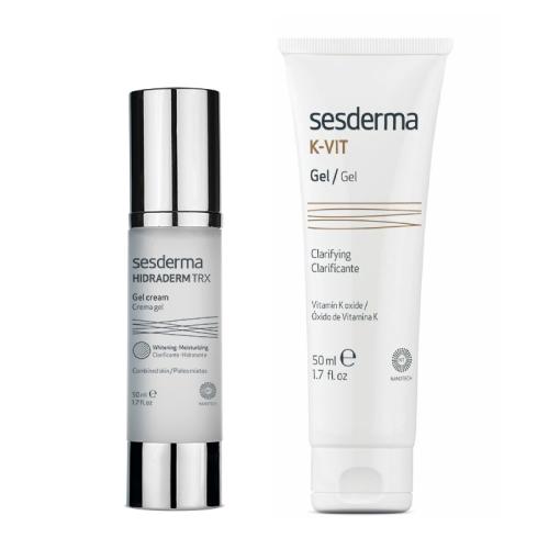 Zestaw SESDERMA HIDRADERM TRX Krem żel, 50ml + K-VIT Clarificante Żel liposomowy na popękane naczynia krwionośne na twarzy i ciele, 50ml