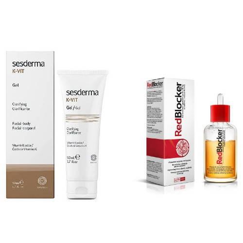 Zestaw SESDERMA K-VIT Clarificante Żel liposomowy, 50ml + RedBlocker koncentrat naprawczy, 30ml