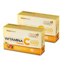 Zdjęcie produktu - Zestaw suplement&oacute;w XeniVIT bio Witamina C 1000, 2x30 kapsułek