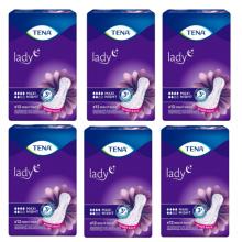 Zdjęcie produktu - Zestaw TENA Lady Maxi Night Specjalistyczne podpaski na noc, 6 x 12 szt. - podpaski na nietrzymanie moczu dla kobiet
