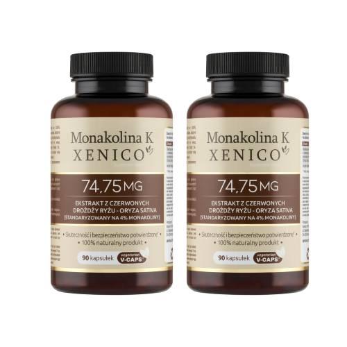 Zestaw Xenico Monakolina K, 2 x 90 kaps.