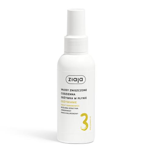 Zdjęcie produktu - ZIAJA KWIAT BANANOWCA Odżywka w płynie Odżywianie włosy zniszczone, 125ml