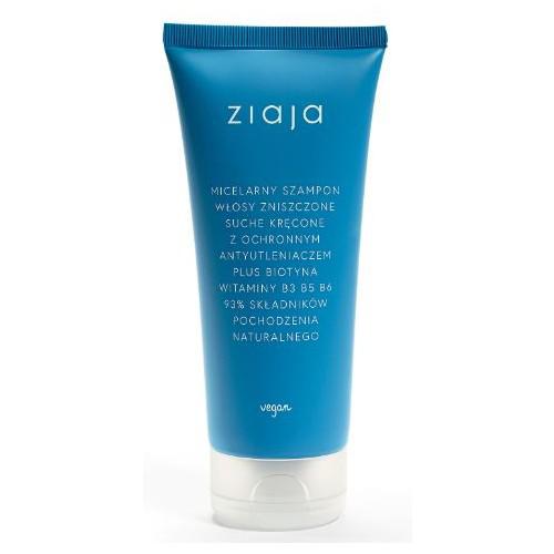 Zdjęcie produktu - Ziaja Micelarny szampon włosy zniszczone suche kręcone, 200ml