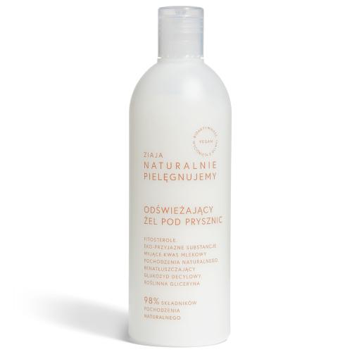 Zdjęcie produktu - ZIAJA NATURALNIE Odświeżający żel pod prysznic, 400ml