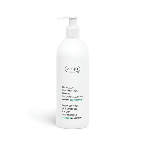 Zdjęcie produktu - Ziaja Pro Program Żel myjący Sebo-kontrol przeciw niedoskonałościom, 500 ml