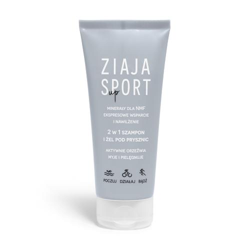 Zdjęcie produktu - Ziaja Sport 2w1 Szampon i żel pod prysznic, 200 ml