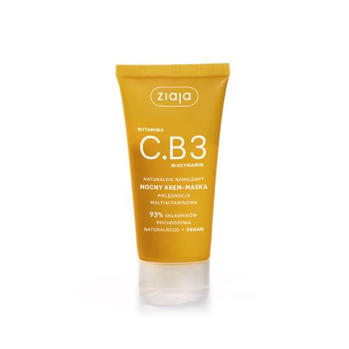 Zdjęcie produktu - ZIAJA Witamina C.B3 Nocny krem-maska, 50ml