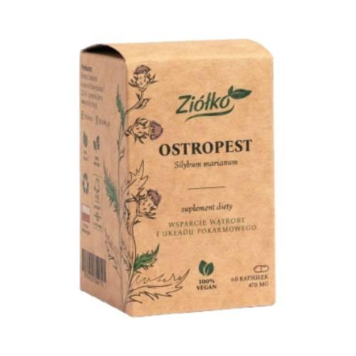 Zdjęcie produktu - Zi&oacute;łko Ostropest 60 kaps.