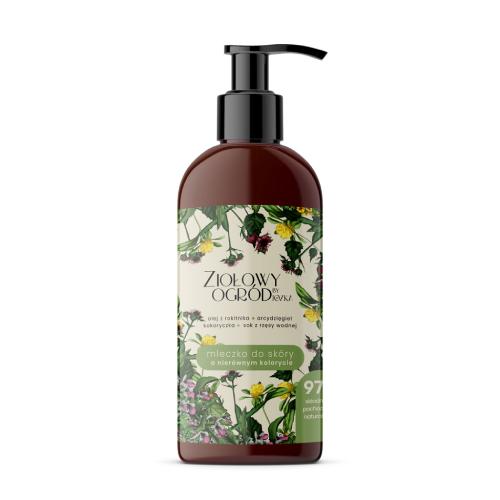 Zdjęcie produktu - ZIOŁOWY OGR&Oacute;D Mleczko do sk&oacute;ry o nier&oacute;wnym kolorycie, 300 ml