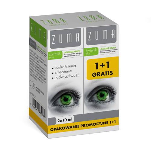 Zdjęcie produktu - ZUMA ŚWIETLIK PLUS Łagodzące krople do oczu, 2x10ml