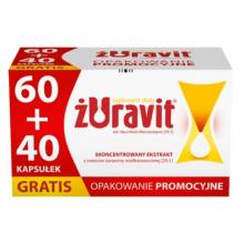 Zdjęcie produktu - Żuravit 60 kaps.+40 kaps. miękkich