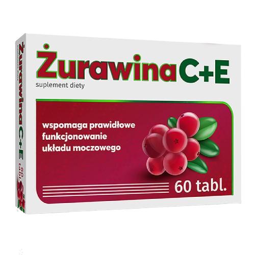Zdjęcie produktu - ALG PHARMA Żurawina C+E, 60 tabl. USZKODZONE OPAKOWANIE TEKTUROWE