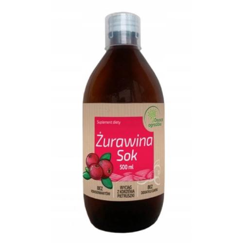 Zdjęcie produktu - Owoce Ogrod&oacute;w Sok Żurawina, 500ml