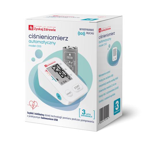 Zdjęcie produktu - ZYSKAJ ZDROWIE Ciśnieniomierz automatyczny model C03, 1 szt.
