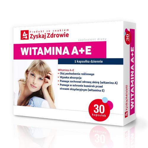 Zdjęcie produktu - ZYSKAJ ZDROWIE Witamina A+E, 30 kapsułek