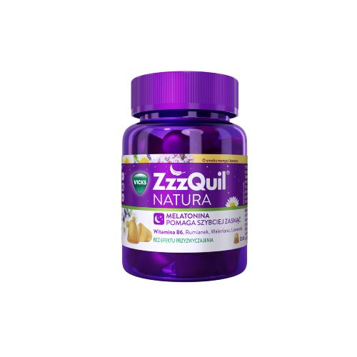 Zdjęcie produktu - Vicks ZzzQuil Natura mango & banan, 30 żelek