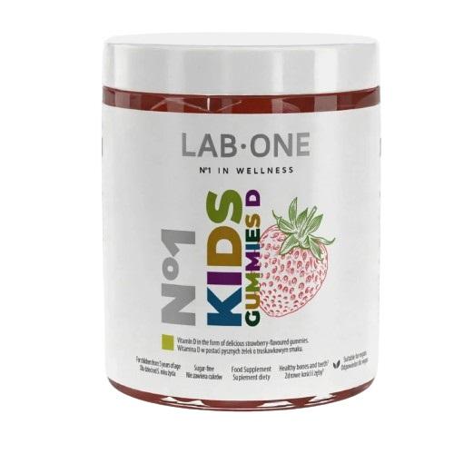 Miniaturka artykułu - Lab One Kidsgummies D żelki z witaminą D dla dzieci bez cukru, 60 szt.