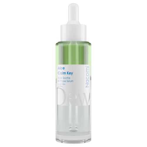 Miniaturka artykułu - Nacomi Aloe Calm Key Hydration Bi-Phase Dwufazowe serum nawilżające do twarzy z aloesem, 40 ml