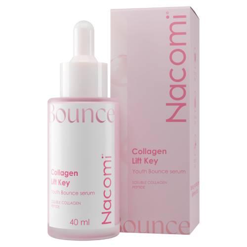 Miniaturka artykułu - Nacomi Bounce Collagen Lift Key Ujędrniające serum do twarzy z kolagenem, 40 ml