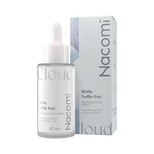 Miniaturka artykułu - Nacomi Cloud White Truffle Key Soothing Moisture Łagodząco-nawilżające serum do twarzy z truflą do sk&oacute;ry suchej i wrażliwej, 40 ml