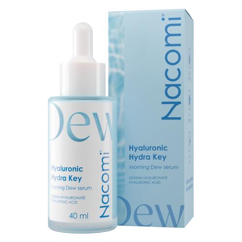 Miniaturka artykułu - Nacomi Hyaluronic Hydra Key Deep Hydration Nawilżające serum do twarzy z kwasem hialuronowym, 40 ml