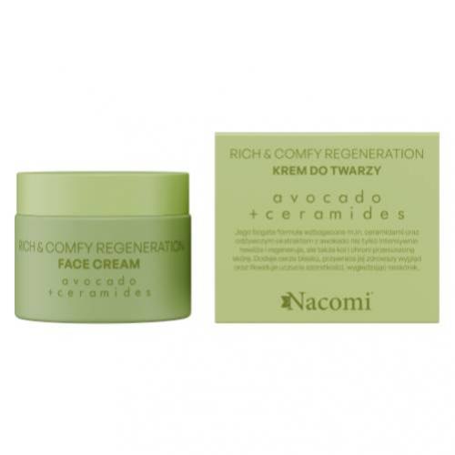 Miniaturka artykułu - NACOMI Rich&Comfy Regeneration Avocado Krem do twarzy, 40ml