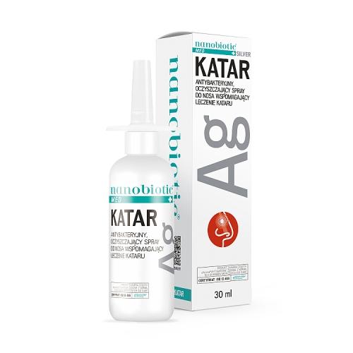 Miniaturka artykułu - Nanobiotic Silver Katar Spray do nosa, 30 ml