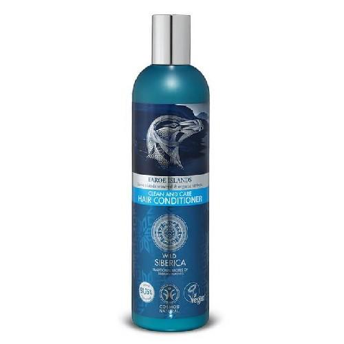 Miniaturka artykułu - Natura Siberica Faroe Odżywka do włos&oacute;w oczyszczająco - pielęgnacyjna, 400 ml