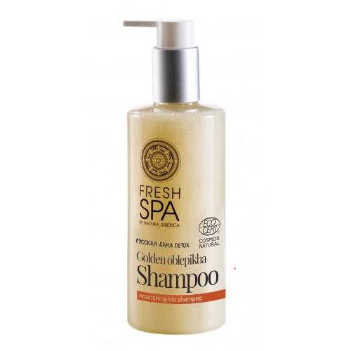 Miniaturka artykułu - Natura Siberica FRESH SPA Odżywczy szampon do włos&oacute;w suchych i zniszczonych  Złoty Rokitnik, 300ml