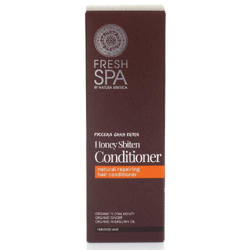Miniaturka artykułu - Natura Siberica FRESH SPA Odżywka do włos&oacute;w farbowanych Miodowy Zbiteń, 300ml