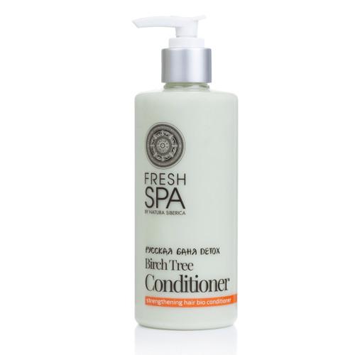 Miniaturka artykułu - Natura Siberica FRESH SPA Odżywka do włos&oacute;w wzmacniająca Biała Brzoza, 300 ml