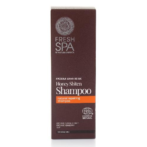 Miniaturka artykułu - Natura Siberica FRESH SPA Szampon do włos&oacute;w farbowanych Miodowy Zbiteń, 300ml