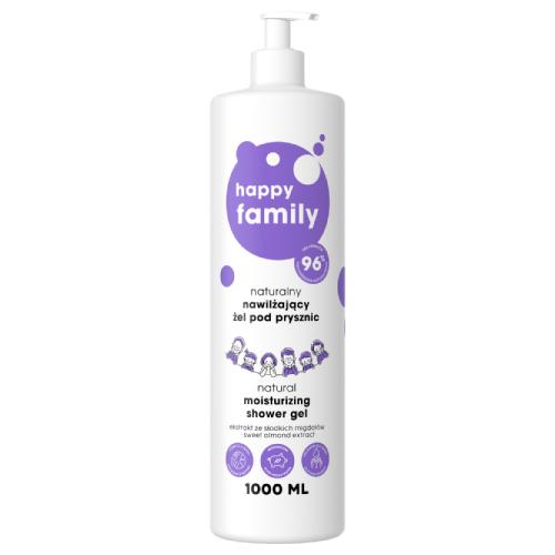 Miniaturka artykułu - Happy Family Naturalny nawilżający żel pod prysznic, 1000 ml