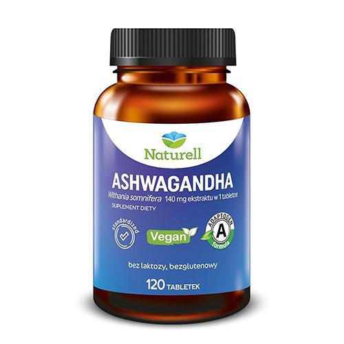 Miniaturka artykułu - NATURELL Ashwagandha, 120 tabletek